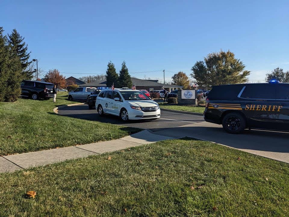 Officers from multiple departments gathered Monday to honor the life of K9 Officer Fury, who died in the line of duty over the weekend.