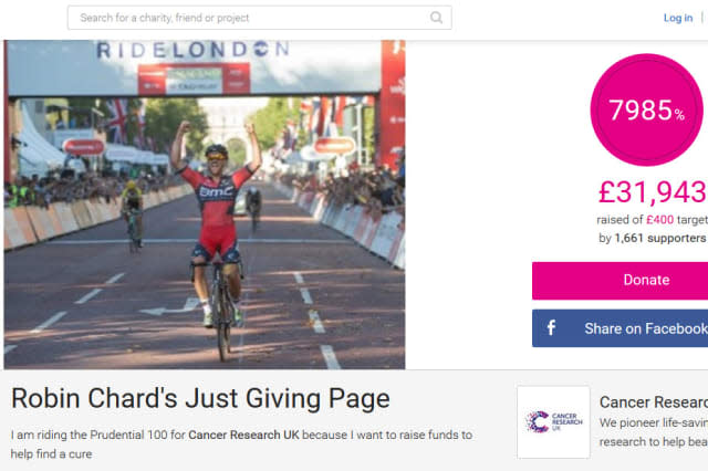 Over £30,000 has already been raised in Mr Chard's memory