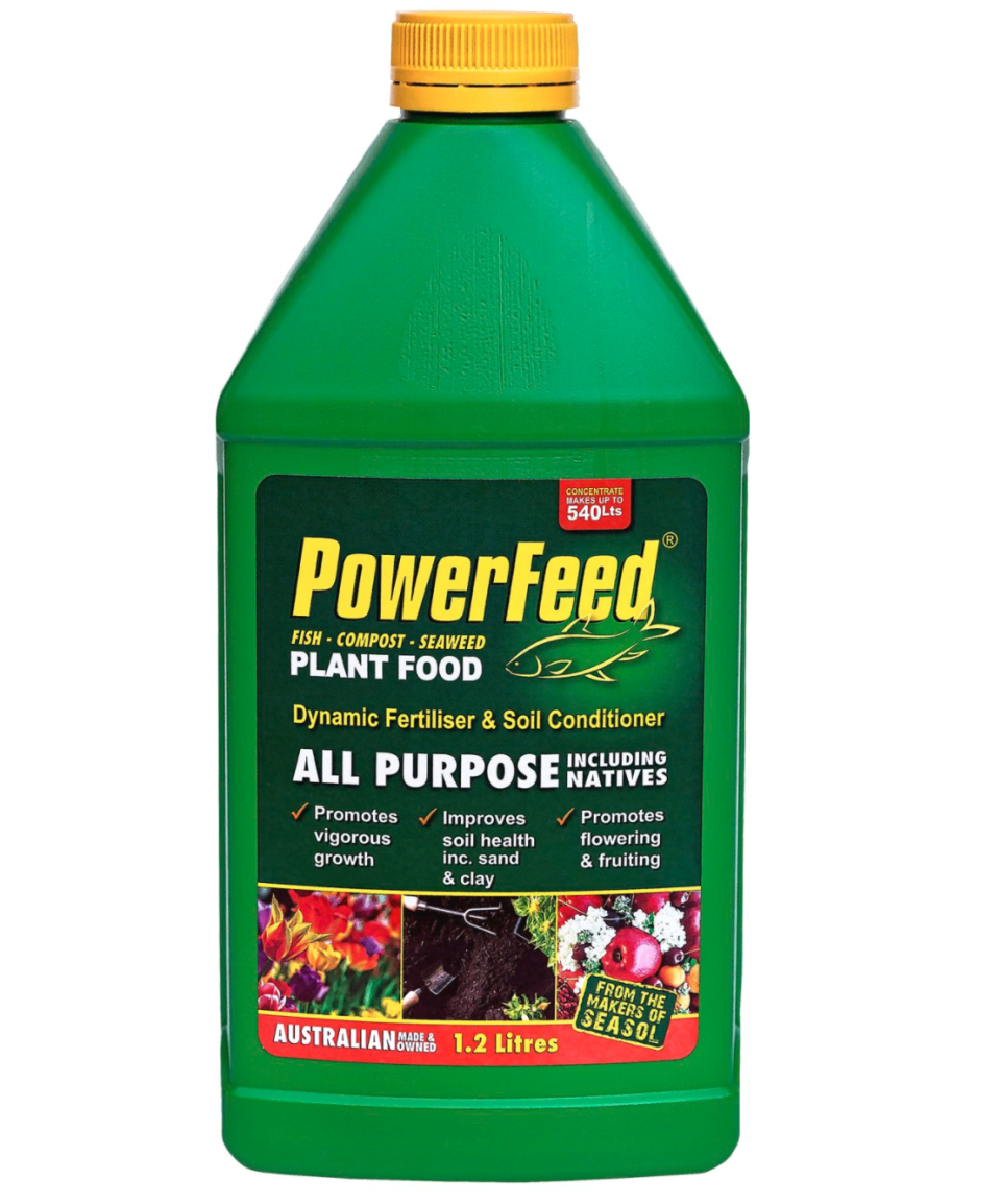 a bottle of Seasol powerfeed liquid feed 