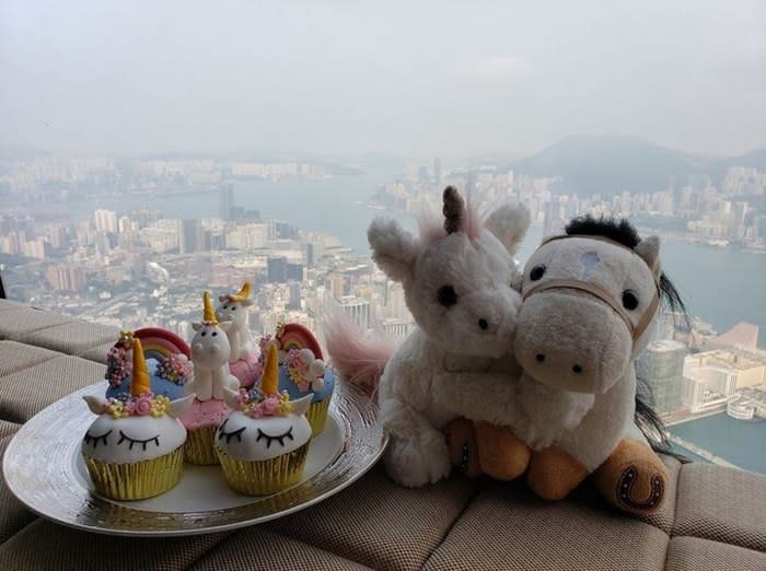 The couple have been using the same plushies to celebrate special occasions in their relationship, like Roxanne's birthday in this adorable pic