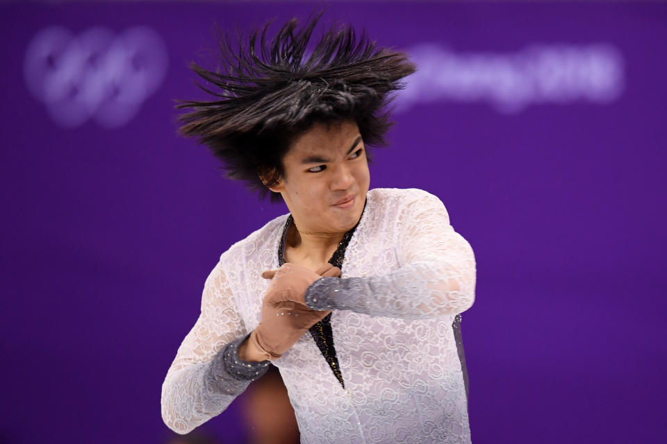 <p>Junhwan Cha of Korea competes during the Men’s Single Free Program on day eight of the PyeongChang 2018 Winter Olympic Games at Gangneung Ice Arena on February 17, 2018 in Gangneung, South Korea. (Photo by Harry How/Getty Images) </p>