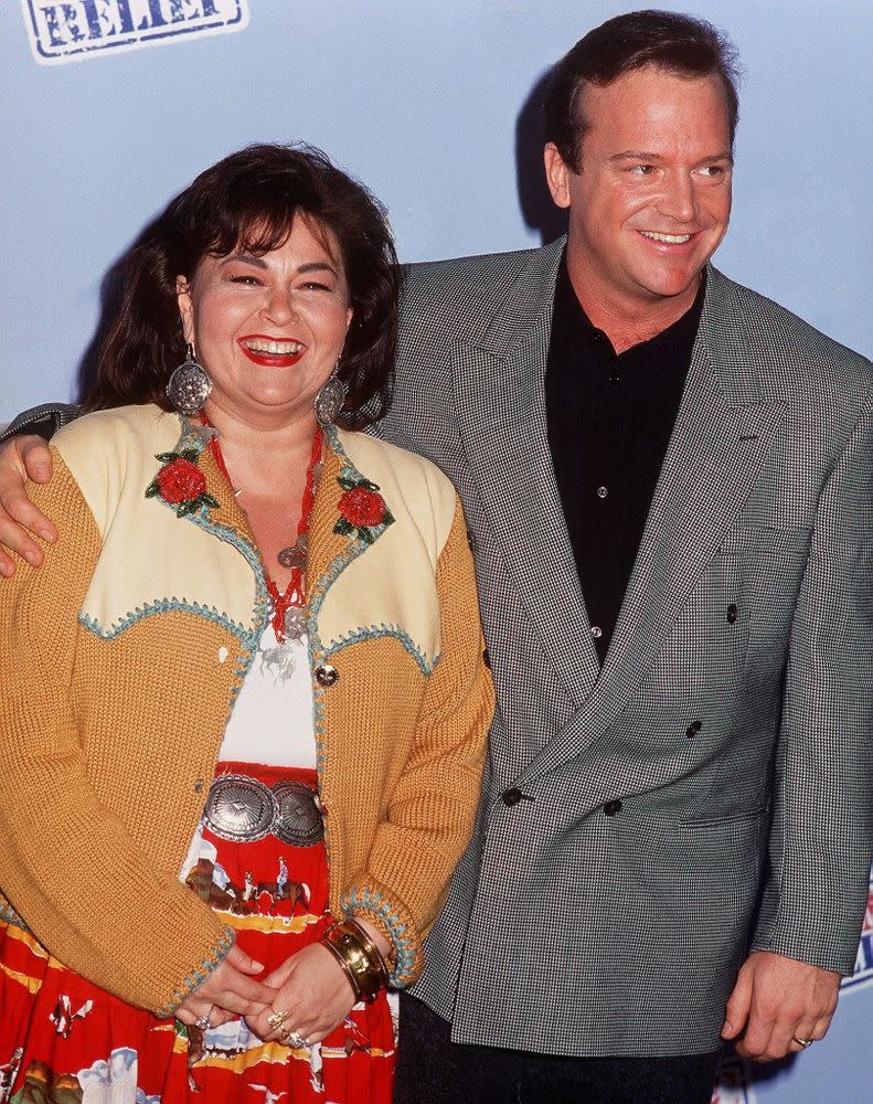 Roseanne Barr and Tom Arnold circa 1990