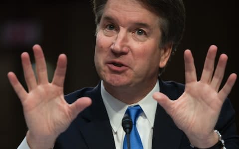 US Supreme Court nominee Brett Kavanaugh - Credit:  SAUL LOEB/AFP