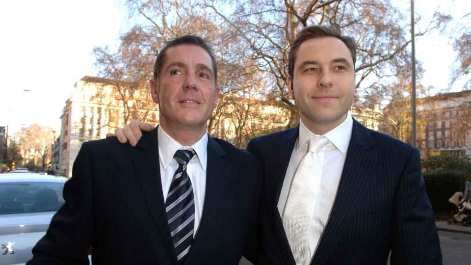 Friends Dale Winton and David Walliams 