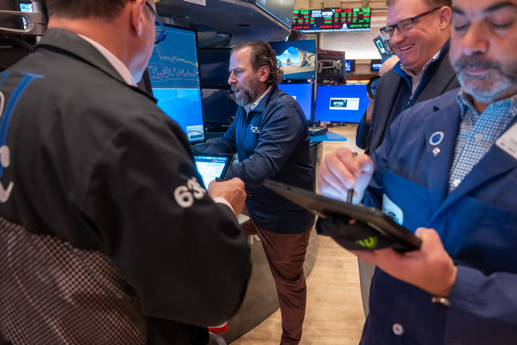  Traders on the New York Stock Exchange. 