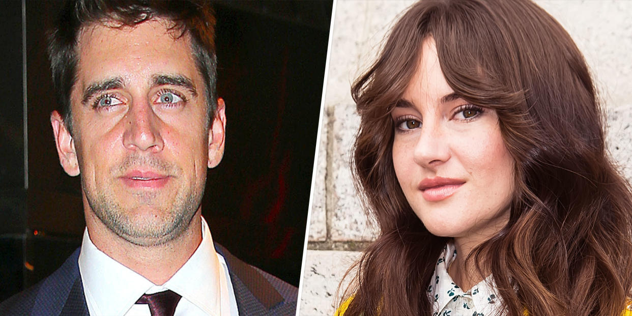 Aaron Rodgers, .Shailene Woodley (zz/XPX/STAR MAX/IPx , Getty Images)