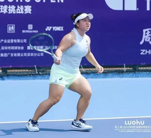 梁恩碩可惜受傷沒能拿下WTA1000首勝。梁恩碩提供