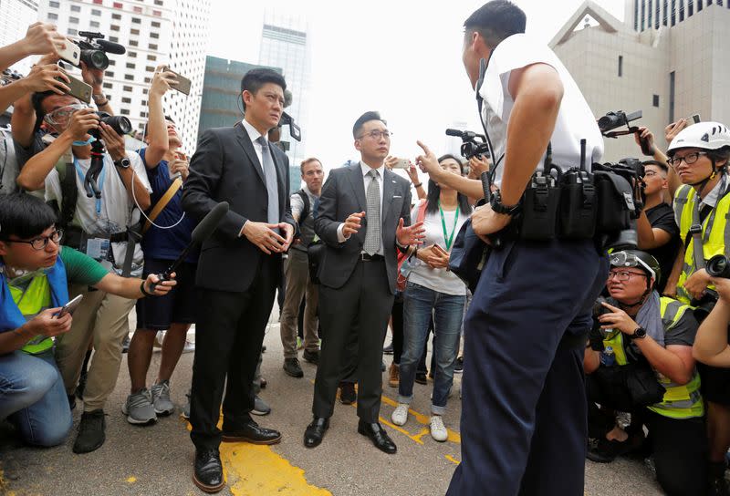 Demonstration against a proposed extradition bill in Hong Kong