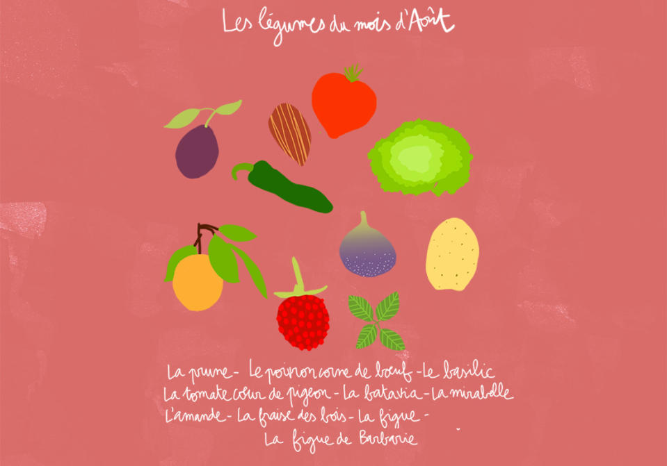 Quels fruits et légumes de saison en août ?