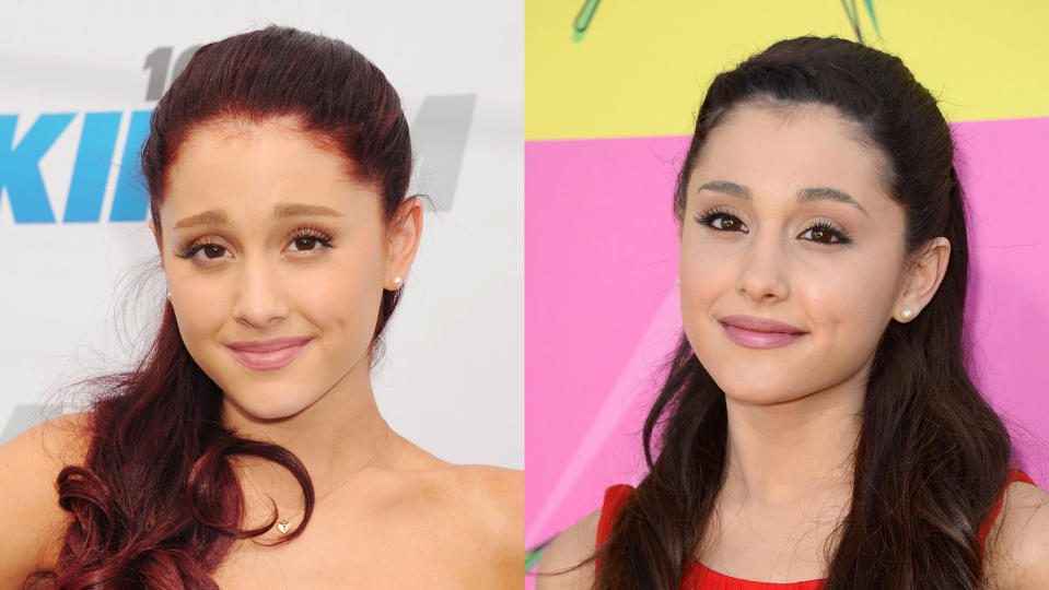 dramatic celeb hair ariana grande