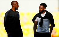<p>That’s Fabien Delph and Danny Rose in their Leeds days. </p>