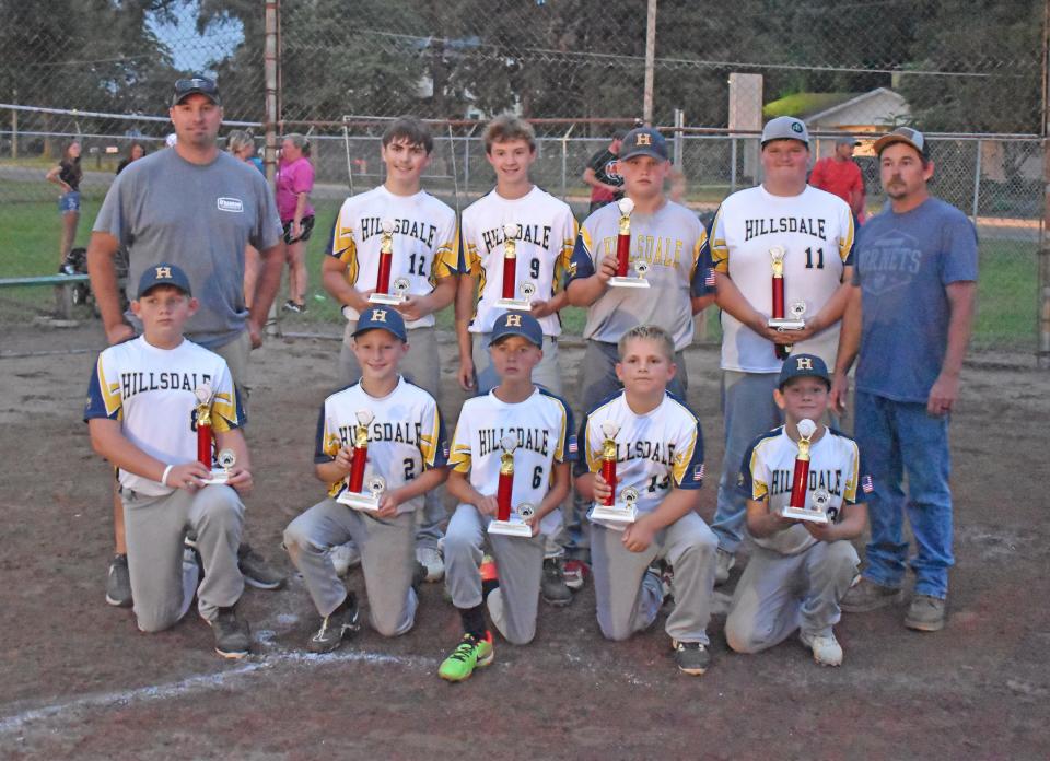 The Hillsdale 12u Hornets battled to a hard fought co-championship of the 12u tournament at the Branch County Fair on Wednesday