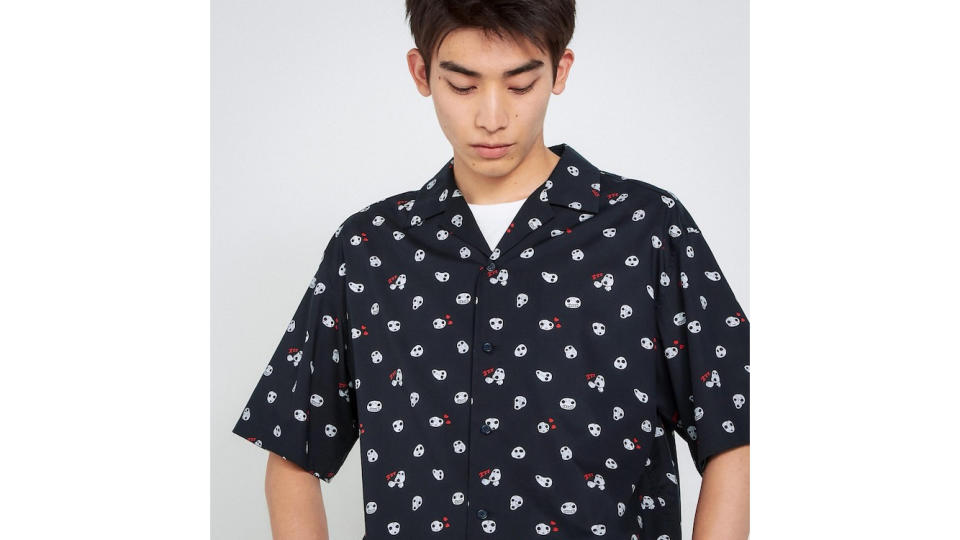 Studio Ghibli Open Collar Short Sleeve Shirt. (Photo: Uniqlo SG)