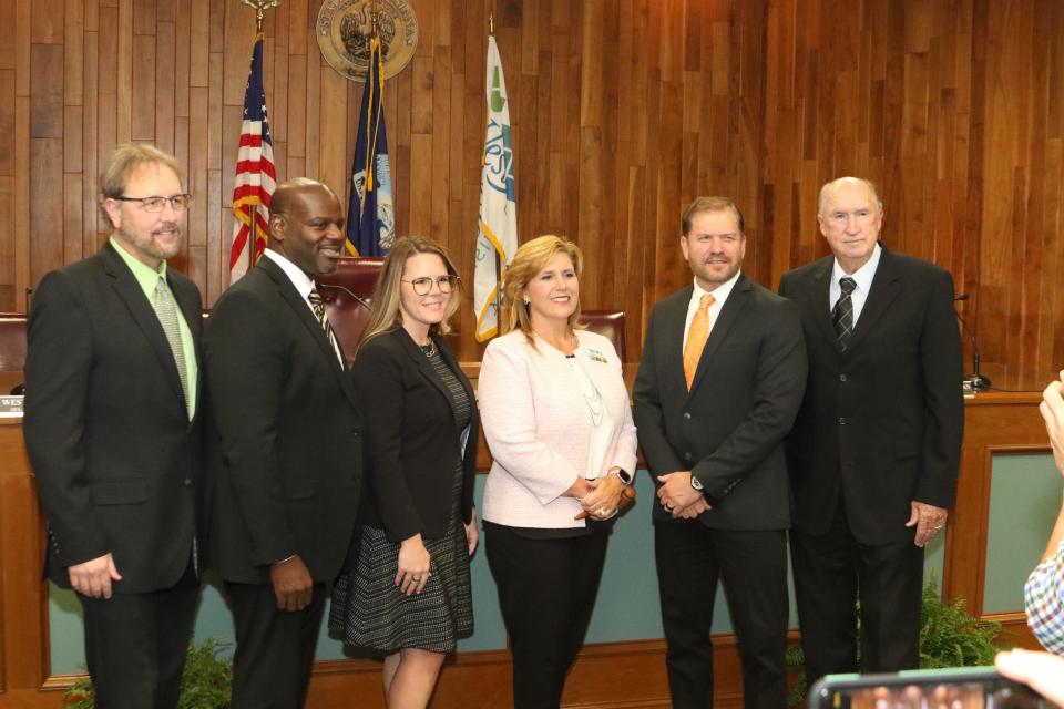 Swearing-in ceremony for West Monroe Mayor Staci Mitchell and the Board of Aldermen who offically take office on July 1, 2022.  The ceremony was held at West Monroe City Hall on June 21, 2022