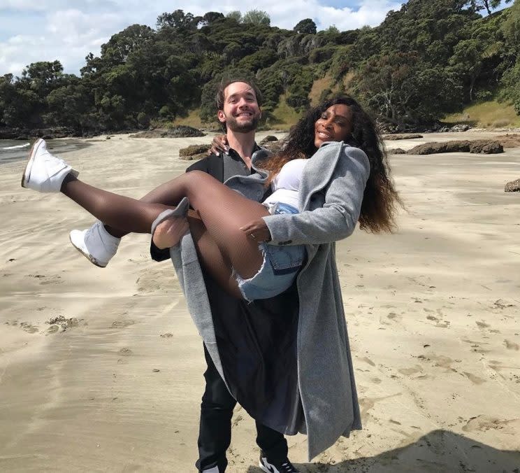 Serena Williams and Alexis Ohanian