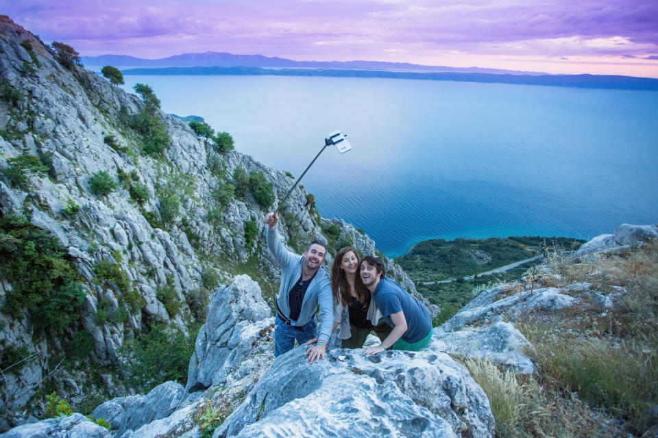 The stunning high altitude cliffside roads along the coastline of Croatia. This road is the Sveti Jure mountain pass that takes you through the Biokovo mountain range.