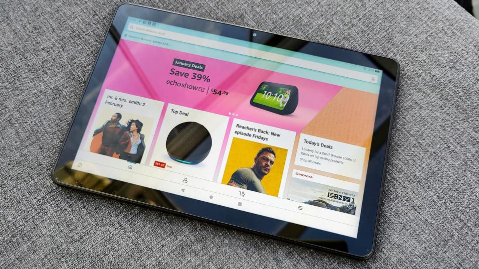 Amazon Fire HD 10 (2023) review: tablet with Amazon shopping app open