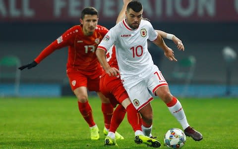 Gibraltar's Liam Walker in action - Credit: reuters