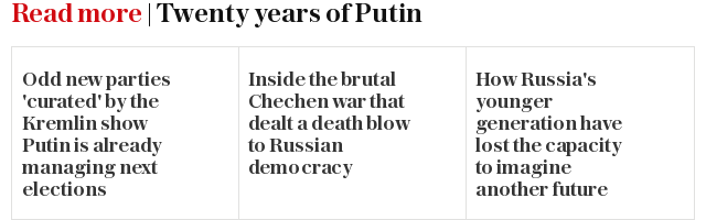 Read more | Twenty years of Putin