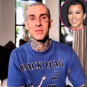 Travis Barker Gushes About GF Kourtney Kardashian Being Great Mom