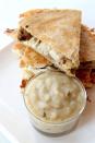 <p>Here's a new one: A quesadilla recipe that calls for leftover stuffing. Perfect! </p><p><strong>Get the recipe at <a href="http://www.mantitlement.com/recipes/thanksgiving-quesadillas/" rel="nofollow noopener" target="_blank" data-ylk="slk:Mantitlement.;elm:context_link;itc:0;sec:content-canvas" class="link ">Mantitlement.</a></strong> </p>