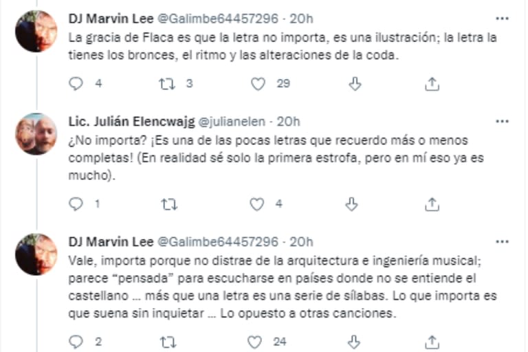 Calamaro opinó en Twitter sobre las críticas hacia la nueva canción de la China Suárez (Foto: Twitter @Galimbe64457296)