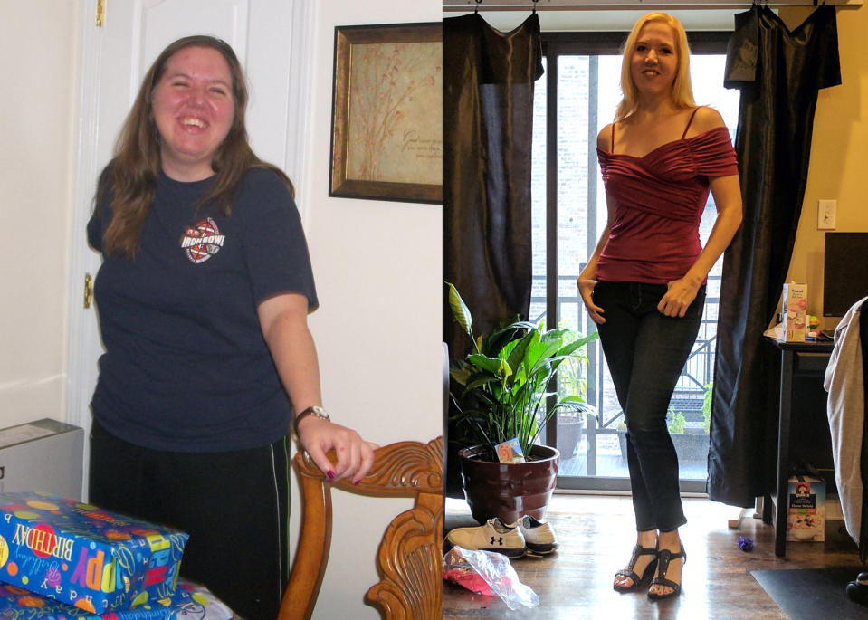 Heather Wright exceeded her weight loss goals in the first year. (Photos: courtesy of Heather Wright)