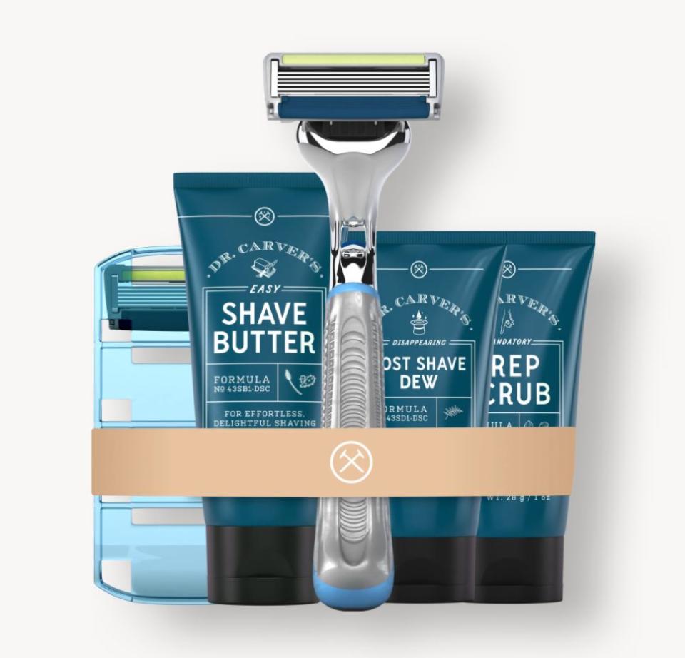 Like the name says, <a href="https://fave.co/3eh2OmG" target="_blank" rel="noopener noreferrer">Dollar Shave Club</a> is all about shaving &mdash; but the brand also carries products like an <a href="https://fave.co/3iS5bQ8" target="_blank" rel="noopener noreferrer">Oil Control Face Wash</a> and <a href="https://fave.co/2OcCX4L" target="_blank" rel="noopener noreferrer">Acne Eraser</a>. It's best known for its razor subscription service, though. You can try out the brand's starter sets and get full-size refills of your favorite products every month or up to three times a year. You can add or remove products before your box arrives as well. <br /><br />Check out <a href="https://fave.co/3eh2OmG" target="_blank" rel="noopener noreferrer">Dollar Shave Club's subscription service</a>.