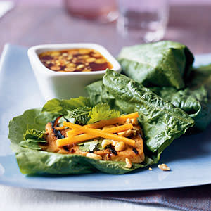 Vietnamese Lettuce Rolls with Spicy Grilled Tofu