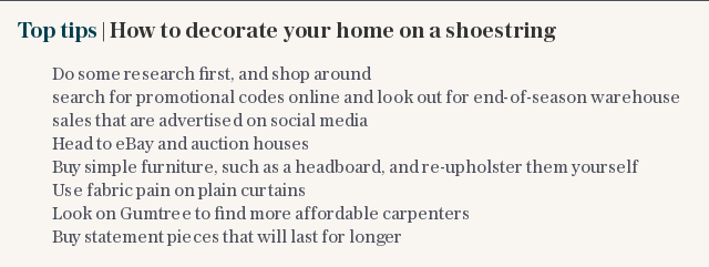 Top tips | How to decorate your home on a shoestring