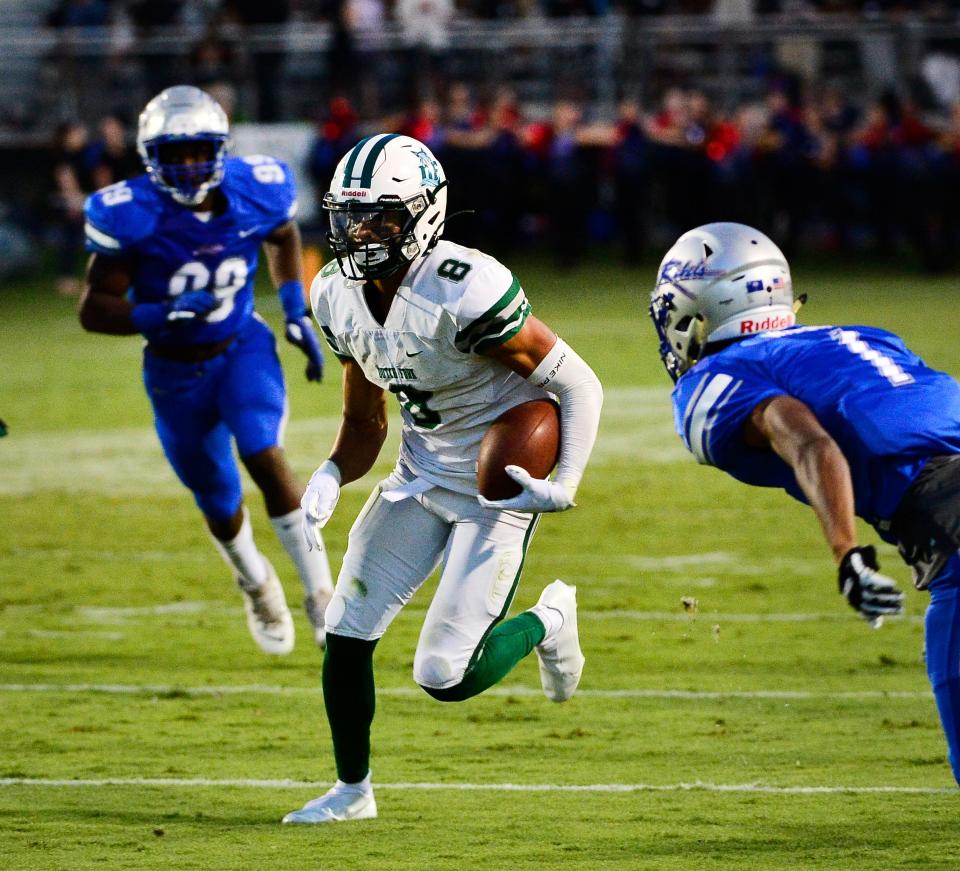 Byrnes played Dutch Fort at home in Week 2 of high school football action Friday, Sept. 3, 2021. Check out photos of the action on the field and scene in the stands. Dutch Fork's Antonio Williams (8) on a play. 