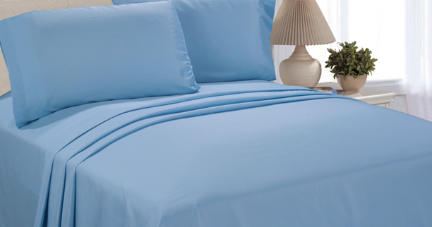 Mainstays Basic Microfiber Twin Blue Sheet Se