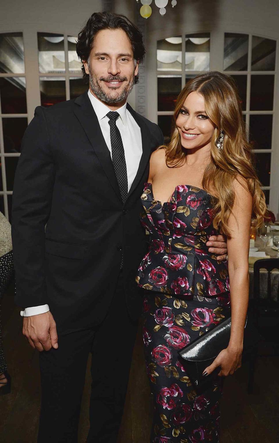 Joe Manganiello (L) and Sofia Vergara attend the celebratory dinner after the special tribute to Sophia Loren during the AFI FEST 2014 presented by Audi at Dolby Theatre on November 12, 2014 in Hollywood, California. on November 12, 2014 in Los Angeles, California
