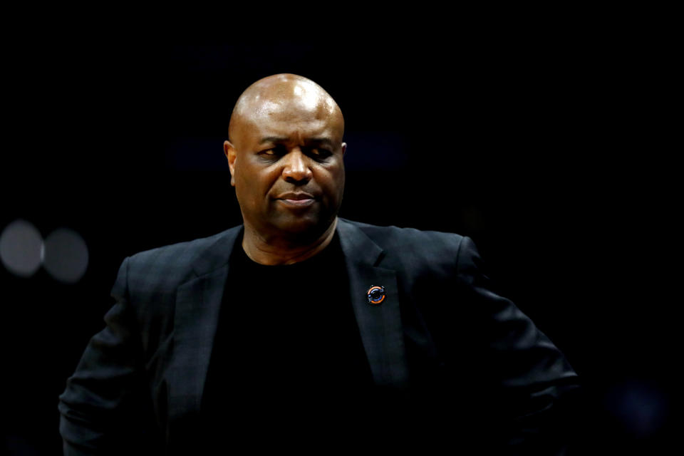 Florida State coach Leonard Hamilton was criticized for his conduct in a postgame interview with Dana Jacobson. (Getty)
