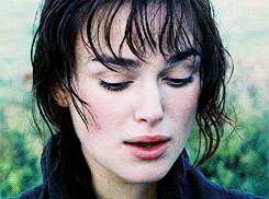 Elizabeth Bennet portrayed by Keira Knightley