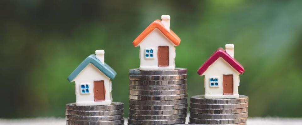 Houses on coins