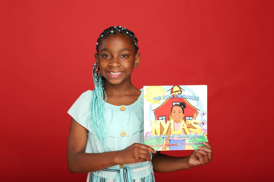 Jr. Shark Tank participant Nyla Johnson, 11, has already written two books and was a co-writer on a third. Her debut book, “The Nyla Chronicles: Nyla’s First Day of Kindergarten” was on the shelves at 256 Meijer stores across a five-state region.