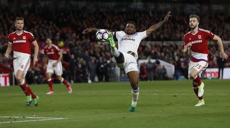 Britain Soccer Football - Middlesbrough v Sunderland - Premier League - The Riverside Stadium - 26/4/17 Sunderland's Jermain Defoe in action Action Images via Reuters / Lee Smith Livepic