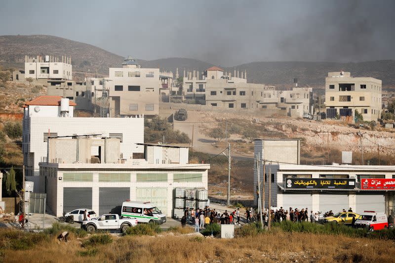 Israeli raid in Nablus in the Israeli-occupied West Bank