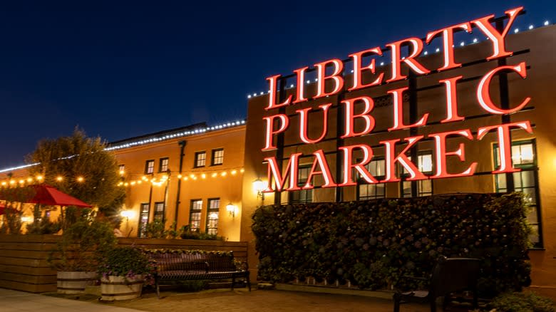 Liberty Station public market night