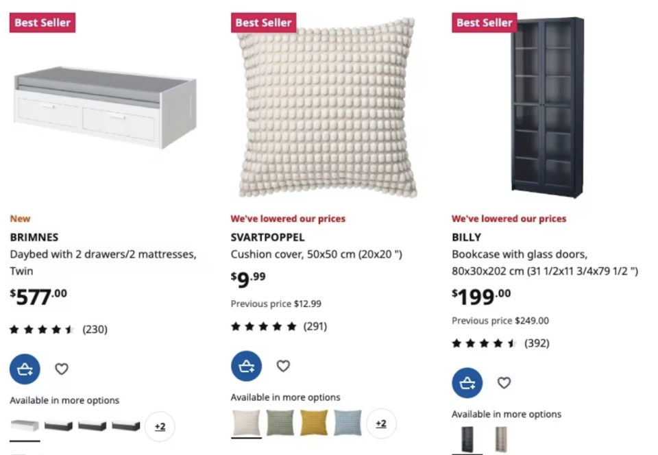 Ikea's website shows price reductions as of Jan. 25, (Anis Heydari/CBC)