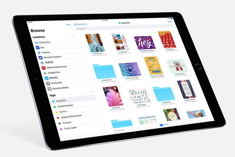 iOS 11 will bring lots of improvements to the iPad, chief of which is the new Files app, which works like Finder on the Mac.