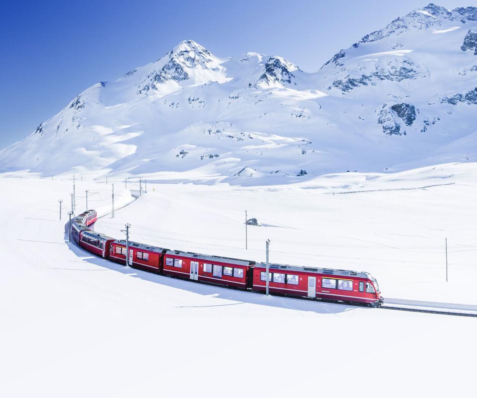 <p>When it comes to winter escapes in cold weather destinations, Switzerland’s <a href="https://www.countrylivingholidays.com/tours/switzerland-swiss-alps-glacier-express-tour" rel="nofollow noopener" target="_blank" data-ylk="slk:Glacier Express;elm:context_link;itc:0;sec:content-canvas" class="link ">Glacier Express</a> offers an unrivalled experience.</p><p>Proving that you can still have an out-of-this-world experience without forking out for a <a href="https://www.countrylivingholidays.com/tours/antarctica-wilderness-tour" rel="nofollow noopener" target="_blank" data-ylk="slk:cruise to Antarctica;elm:context_link;itc:0;sec:content-canvas" class="link ">cruise to Antarctica</a> or venturing to Alaska, the classic red train journey brings you to Europe's mountains at their very best – with views of snow-covered forests and peaks included!</p><p><a class="link " href="https://www.countrylivingholidays.com/tours/switzerland-swiss-alps-glacier-express-tour" rel="nofollow noopener" target="_blank" data-ylk="slk:EXPERIENCE THE GLACIER EXPRESS WITH CL;elm:context_link;itc:0;sec:content-canvas">EXPERIENCE THE GLACIER EXPRESS WITH CL</a></p><p>Dubbed the world’s slowest express train (it is an eight-hour experience, after all), this bucket list train journey can be experienced at any time of year, but it’s during <a href="https://www.countryliving.com/uk/travel-ideas/abroad/g28502718/winter-holidays/" rel="nofollow noopener" target="_blank" data-ylk="slk:winter;elm:context_link;itc:0;sec:content-canvas" class="link ">winter</a> that the Glacier Express, Switzerland's top attraction, is most magical.</p><p>The <a href="https://www.countrylivingholidays.com/tours/switzerland-swiss-alps-glacier-express-tour" rel="nofollow noopener" target="_blank" data-ylk="slk:Glacier Express;elm:context_link;itc:0;sec:content-canvas" class="link ">Glacier Express</a> route, with it four sections from Zermatt to St Moritz, takes you through the breathtaking Swiss Alps, travelling over 291 bridges, through 91 tunnels and climbing to the top of the Oberalp Pass at 2,033 metres. </p><p>From mountain forests to the arches of the Landwasser Viaduct and the jagged scenes of the Rhine Gorge, you won’t want to put your camera down for a minute as the array of attractions pass by on this magnificent adventure.</p><p>Totally transformed from the summer when a carpet of green covers the landscapes, winter brings a special touch to the region when it is covered in snow - getting your hands on <a href="https://www.countrylivingholidays.com/tours/switzerland-swiss-alps-glacier-express-tour" rel="nofollow noopener" target="_blank" data-ylk="slk:Glacier Express tickets;elm:context_link;itc:0;sec:content-canvas" class="link ">Glacier Express tickets</a> is a must for 2023.</p><p>This is not just any train ride, either. The Glacier Express provides views of Switzerland's wonders from its panoramic windows as you feast on three-course meals and hear about the attractions from the headphones provided. It's simply magical. Check out these photos of the Glacier Express in action...</p><p><strong><strong><a href="https://www.countrylivingholidays.com/tours/switzerland-swiss-alps-glacier-express-tour" rel="nofollow noopener" target="_blank" data-ylk="slk:Want to experience it for yourself? Take the Glacier Express from Chur to Brig during an unforgettable five-day lakes and rail adventure in 2023;elm:context_link;itc:0;sec:content-canvas" class="link ">Want to experience it for yourself? Take the Glacier Express from Chur to Brig during an unforgettable five-day lakes and rail adventure in 2023</a></strong></strong></p>