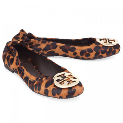Calf Hair Ballerinas by Tory Burch: Flat Shoes for the Weekend