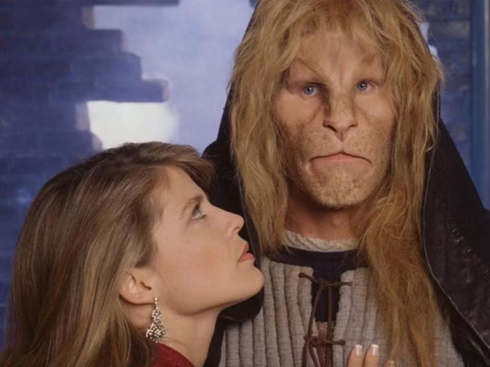 Linda Hamilton as Catherine and Ron Perlman as Vincent in "Beauty and the Beast."
