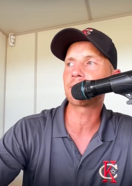 Jeff Hopman is the PA announcer for the Chatham-Kent Barnstormers of the Intercounty Baseball League.