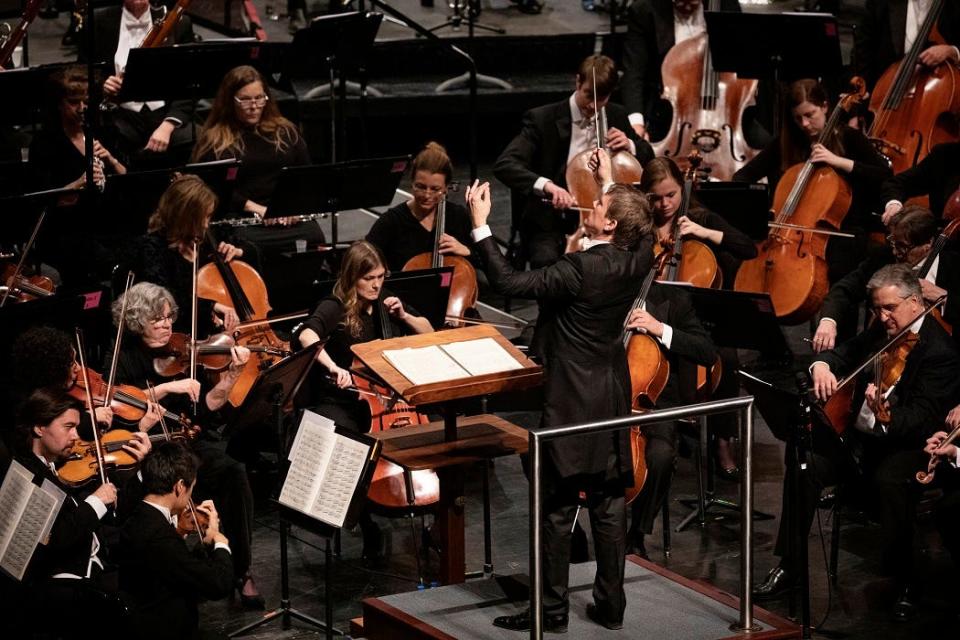 The Oklahoma City Philharmonic performs in concert at the Civic Center Music Hall.