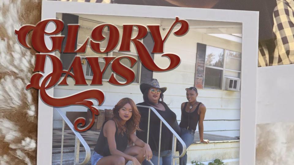 chapel hart glory days album cover, band members sitting on a front porch