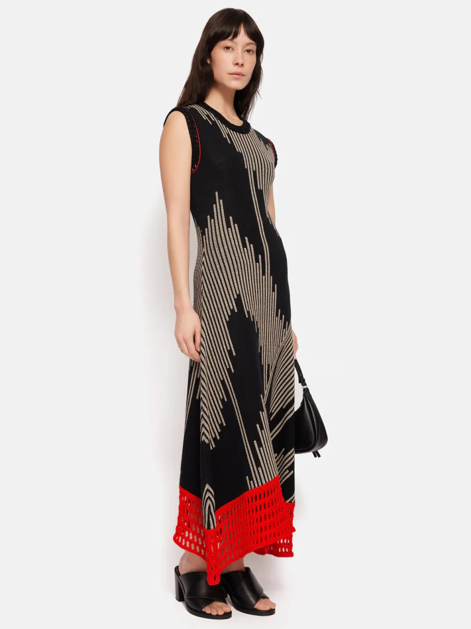 Πλεκτό φόρεμα Ikat ζακάρ, 295 £, jigsaw-online.com (Jigsaw)