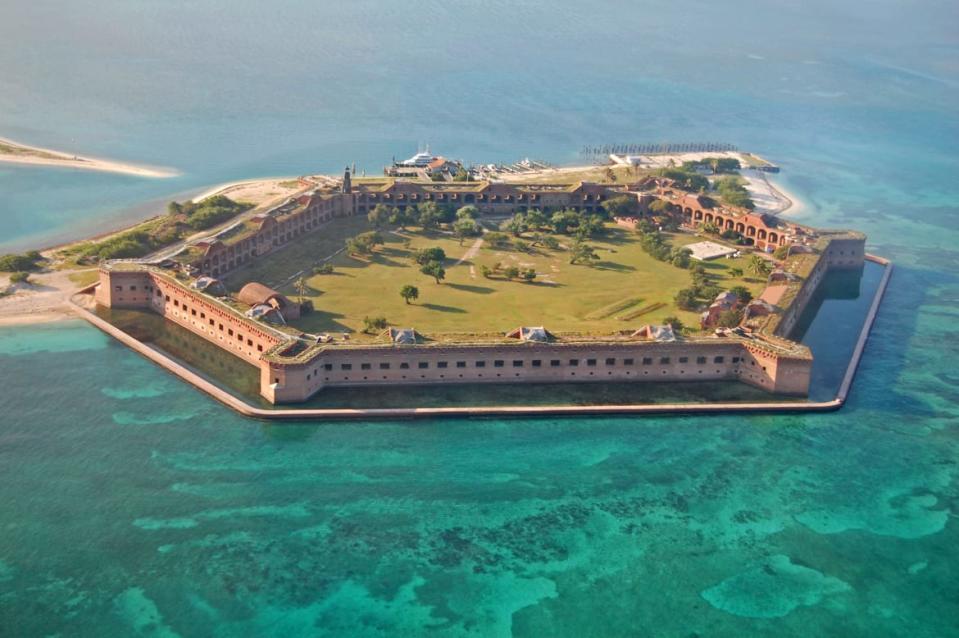 <div class="inline-image__caption"><p>Aerial view of Fort Jefferson in the Dry Tortugas National Park, Florida.</p></div> <div class="inline-image__credit">Maisna</div>